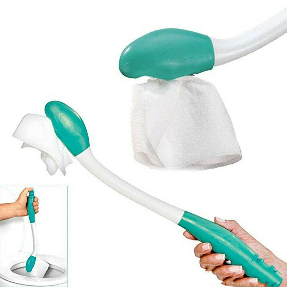 Toilet Tool Wiping Wand Bottom Bum Wiper Toilet Incontinence Aid Obese Elderly Disability Long Reach Hygienic Cleaning Aid