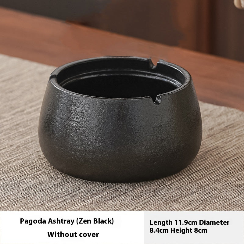 Creative Ashtray With Lid Home Living Room Chinese Style Light Luxury