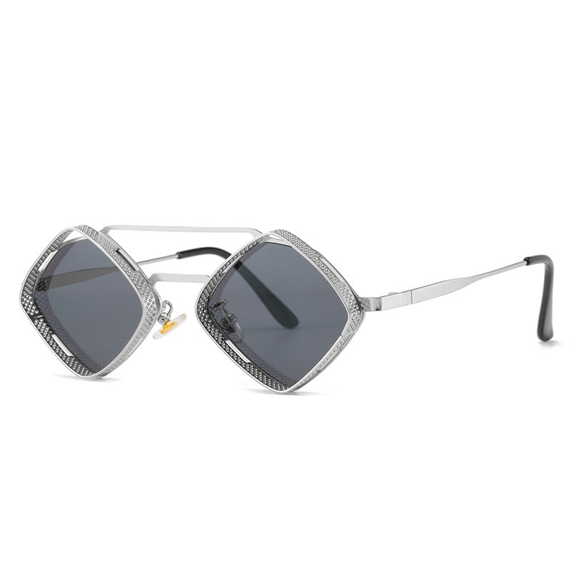 Vintage New Punk Diamond Small Frame Sunglasses