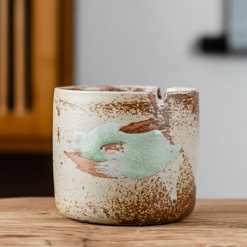 Ceramic Ashtray Creative Windproof Living Room Home