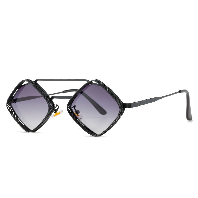 Vintage New Punk Diamond Small Frame Sunglasses