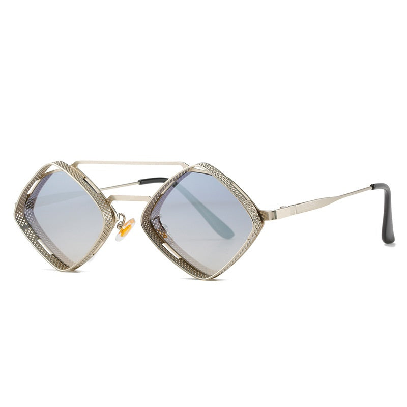Vintage New Punk Diamond Small Frame Sunglasses