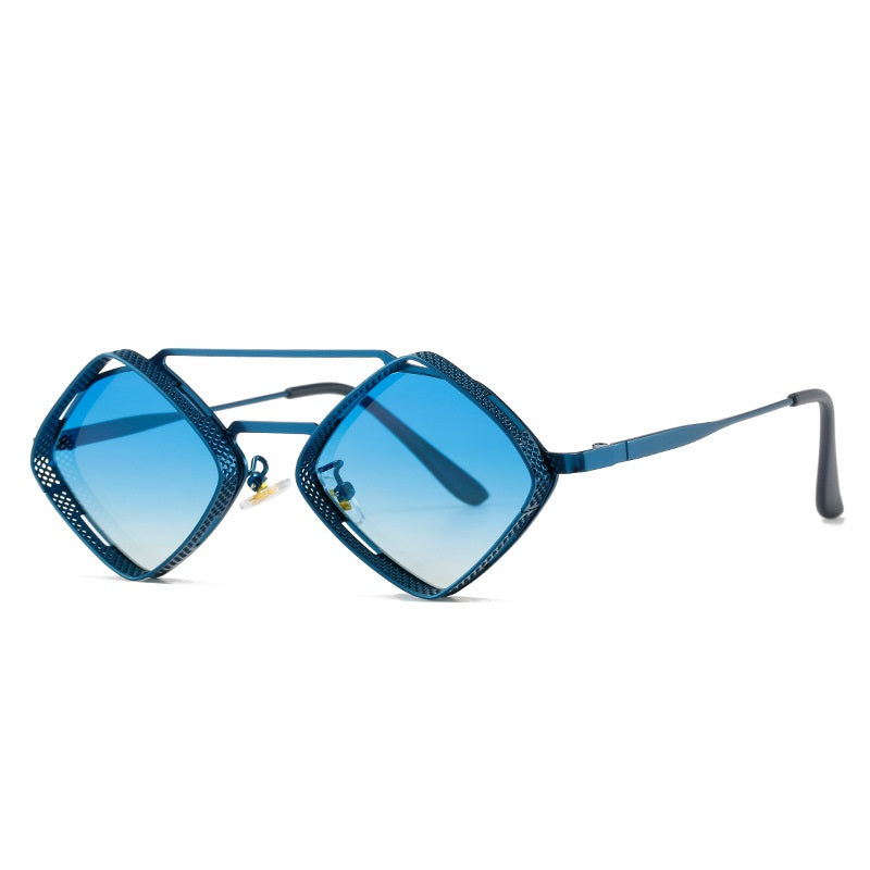 Vintage New Punk Diamond Small Frame Sunglasses