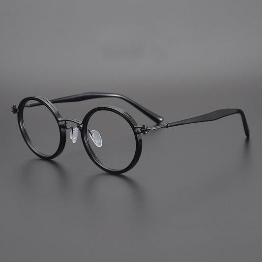 Spectacle Frame Men's And Women's Retro Pure Titanium Glasses Frame Plate Titanium
