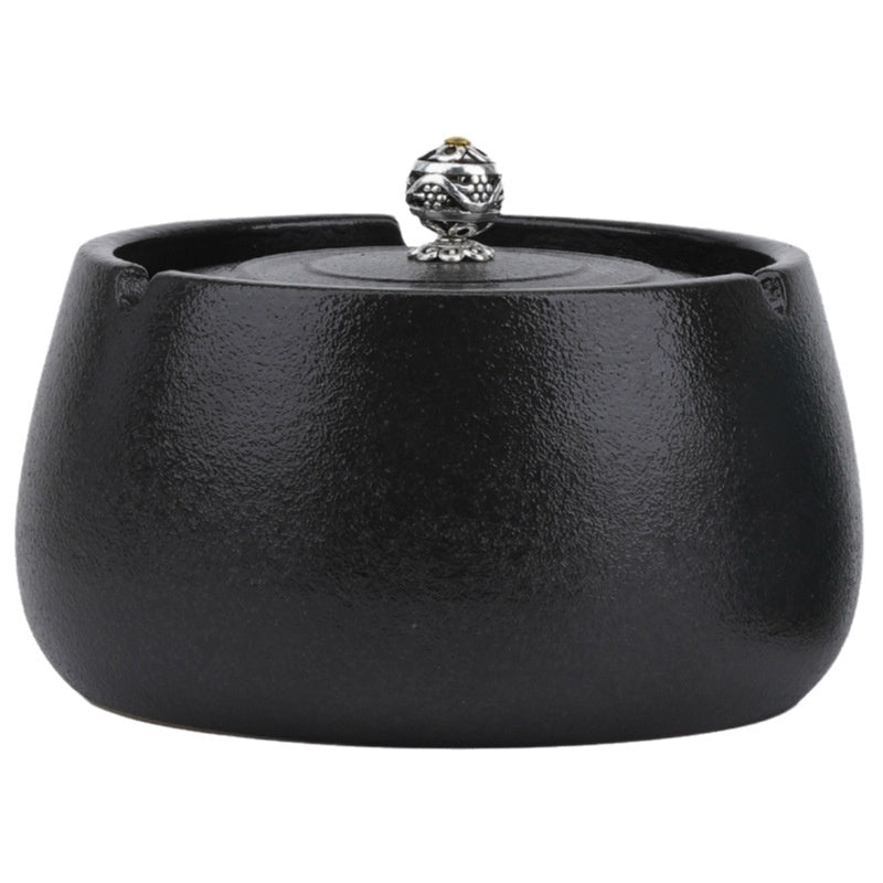 Creative Ashtray With Lid Home Living Room Chinese Style Light Luxury